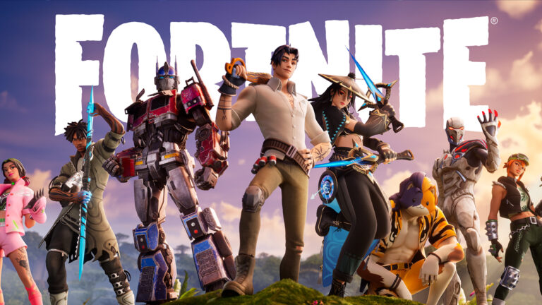 Fortnite gameplay image featuring a battle royale scene.