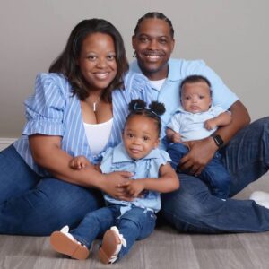 the bishop family, me, my wife, and my kids