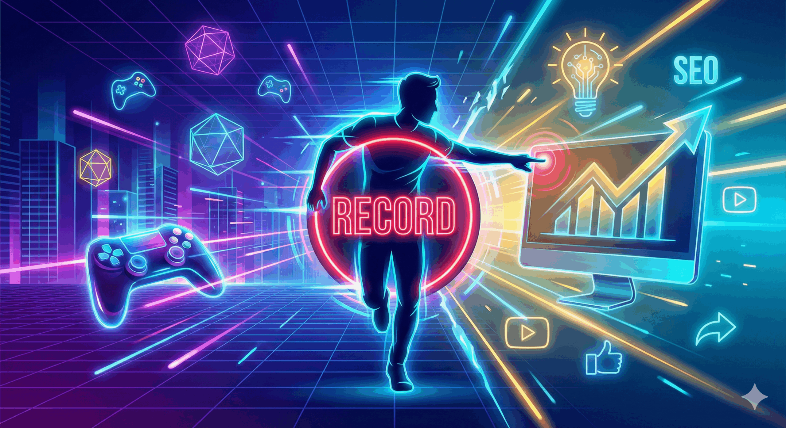 Gaming and marketing content creator comeback featuring tech beats and life blog relaunch